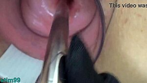 Mature Milf's Wild Cervix Play with Japanese Endoscope Cam!