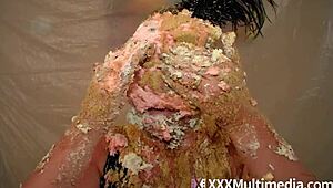 Two Blondes Get Wet And Messy