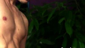 Hot Hottie Receives Jizz Load on Face, Gulping Every Drop