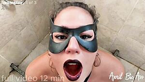 drinking over 10 liters of urine day 1 of sadistic training, humiliated by big cock.