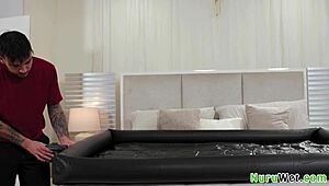 Does Ameena Green Give Her Boyfriend Nade Nasty a Nuru Massage and Fuck?