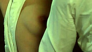 Hot lesbian madame dominates submissive slave with fingering, kissing, and punishment