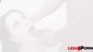 insane bubble butt white teen kizzy six in outdoor 3 on 1 scene