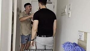 Girlfriend Cheats with Two Guys Hard Fuck Quickie