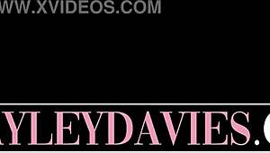 Hayley Davies' Busty Ass Got Oiled and Pounded Hard!