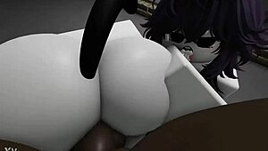 I join an intense trio with two submissives and big black cocks