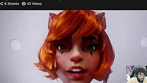 mr fantastic explores invisible woman's shaved pussy