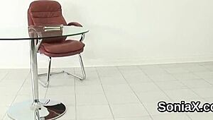 Cheating British Milf Sonia Reveals Giant Boobs