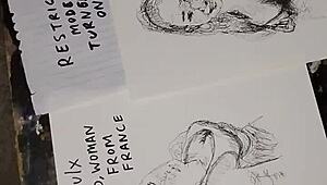 Covering Women's Tits with Cum in Quick Sketch Massage, Hell Yeah!