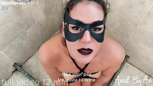 drinking over 10 liters of urine day 1 of sadistic training, humiliated by big cock.