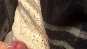 Cute Babe Blows in Public Toilet After Handjob Under Table!