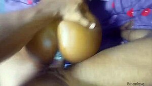Creamy gaping backside takes on a massive ebony shaft with ease