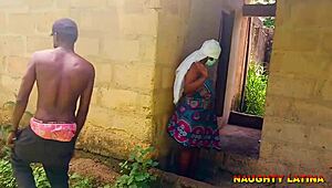 Short backyard quickie with my naughty BBW Latiff stepmother today