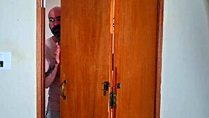 stepdad makes an unexpected late-night visit to young amateur's room