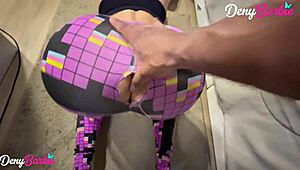 Blonde gym hottie’s ass drilled hard