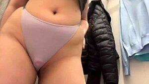 Fingering in Public So Hot, Big Tits Bouncing as She Touches Herself Outdoors. Close-Up Shots Show Every Detail!