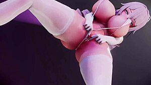 bitch knight performs mmd dance routine