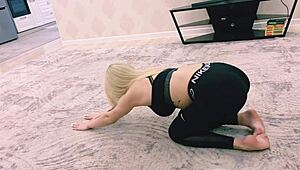 See what happens when my blonde gf wants rough sex!