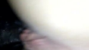 milf gets creamy orgasm riding my big black cock hard