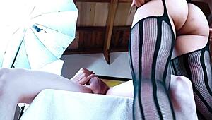 watch this sexy mexican schoolgirl with big tits riding pov until he cums deep inside her pussy