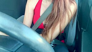 Artemisia Love Flashes Her Big Tits On A Sexy Car Ride!