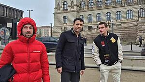 FAKE POOL GOES DAP Silvia Dellai 3 ON 1 DOUBLE ANAL