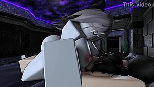 Slutty Friend Rides Monster Cock to Creampie