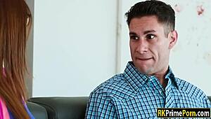 Hot Teen Redhead Maddy Drilled Hard by Big Cock