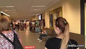 glamorous czech kitten tempted in mall, then drilled hard in pov blowjob