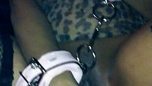 Ebony couple explores hidden fantasy with dildo drilling pussy in amateur scene