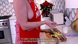 step sons can be a real hassle, especially when Addyson James takes it in the kitchen.