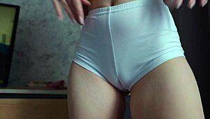 Teasing Close-Up of Juicy Cameltoe and Perfect Teen Pussy