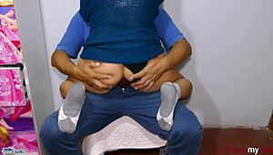 Cute anal cowgirl enjoys huge dildo in her little 18+ hole and gets an incredible orgasm