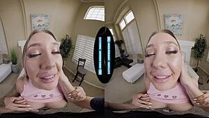 Babysitter with Big Natural Tits Bent Over Cowgirl