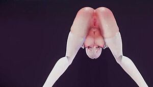 bitch knight performs mmd dance routine