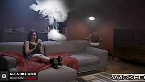 Ever think how brunette babe Jane Wilde takes a good pounding?