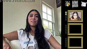 Violet Myers dives deeper in steamy backstage interracial action