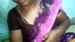 Aunty's hardcore session with stepbrother reveals hairy pussy intensely