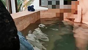 The wife comforts her husband's friend with some steamy sex.