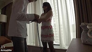 japanese girl gives blowjob and fucks