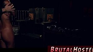 Ebony teen with huge tits gets pounded in vintage Italian scene