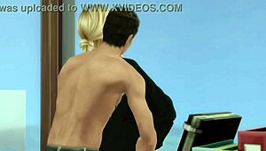 Boss fucks wife in office romance 😍