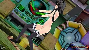Yukari Katsubari Strips in Bossfight Undressing