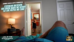 Stepmom's bikini turns vacation into POV cum session