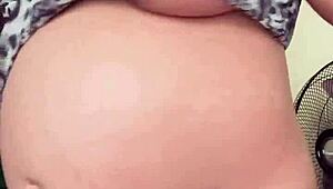 Horny Pregnant Maid Shows Big Boobs And Hairy Pussy