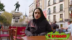 21 years old colombian babe valen pink is not sure about black cocks until she sees this one 😍