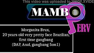 Morganita Brux 20 Years Old Brazilian Beauty in First Gangbang DAP Anal 5on1