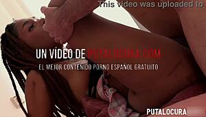 Sensual Ebony Rides and Swallows.