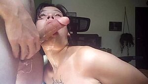 My lil slut suckd it deep, always wants more