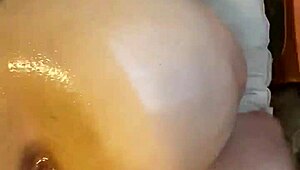 my latina girlfriend can't get enough of my cock stroking her ass in doggystyle 😍